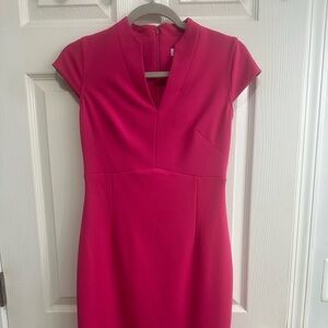 Calvin Klein Fuchsia Midi Dress